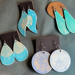 Wooden “Beach Collection” Earrings - Bundle